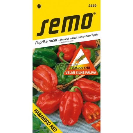 SEMO Paprika pálivá HABANERO RED 2559 15 sem