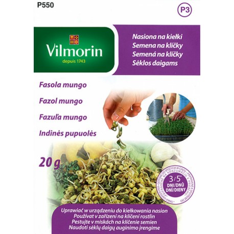 VILMORIN Fazuľa MUNGO na klíčky P550 20g