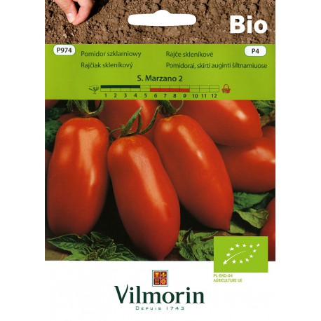 VILMORIN BIO Rajčiak San Marzano2 P974 P4