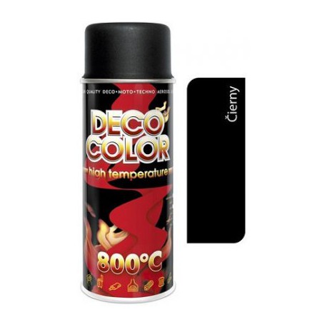 Sprej Decocolor vysoké teploty čierny 800´C/400ml