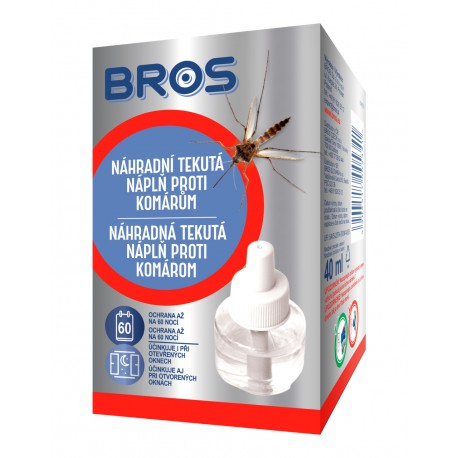 BROS náhradná tekutá náplň proti komárom 40ml