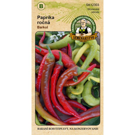 TRADIČNÉ OSIVÁ Paprika ročná štipľavá BARKOL 0,7g